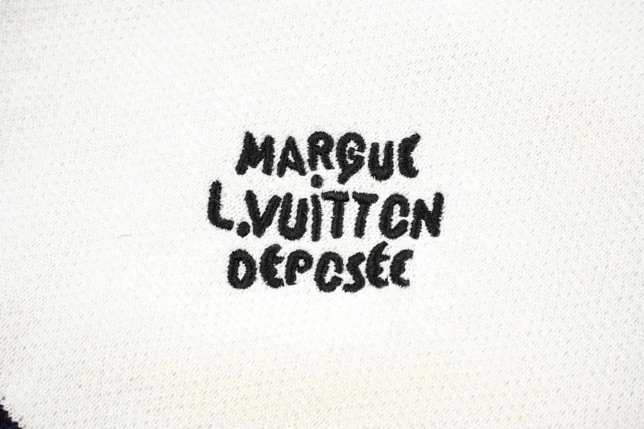 Louis Vuitton Off White Navy Contrast Stand Collar Jacket product photo from LabelPicks