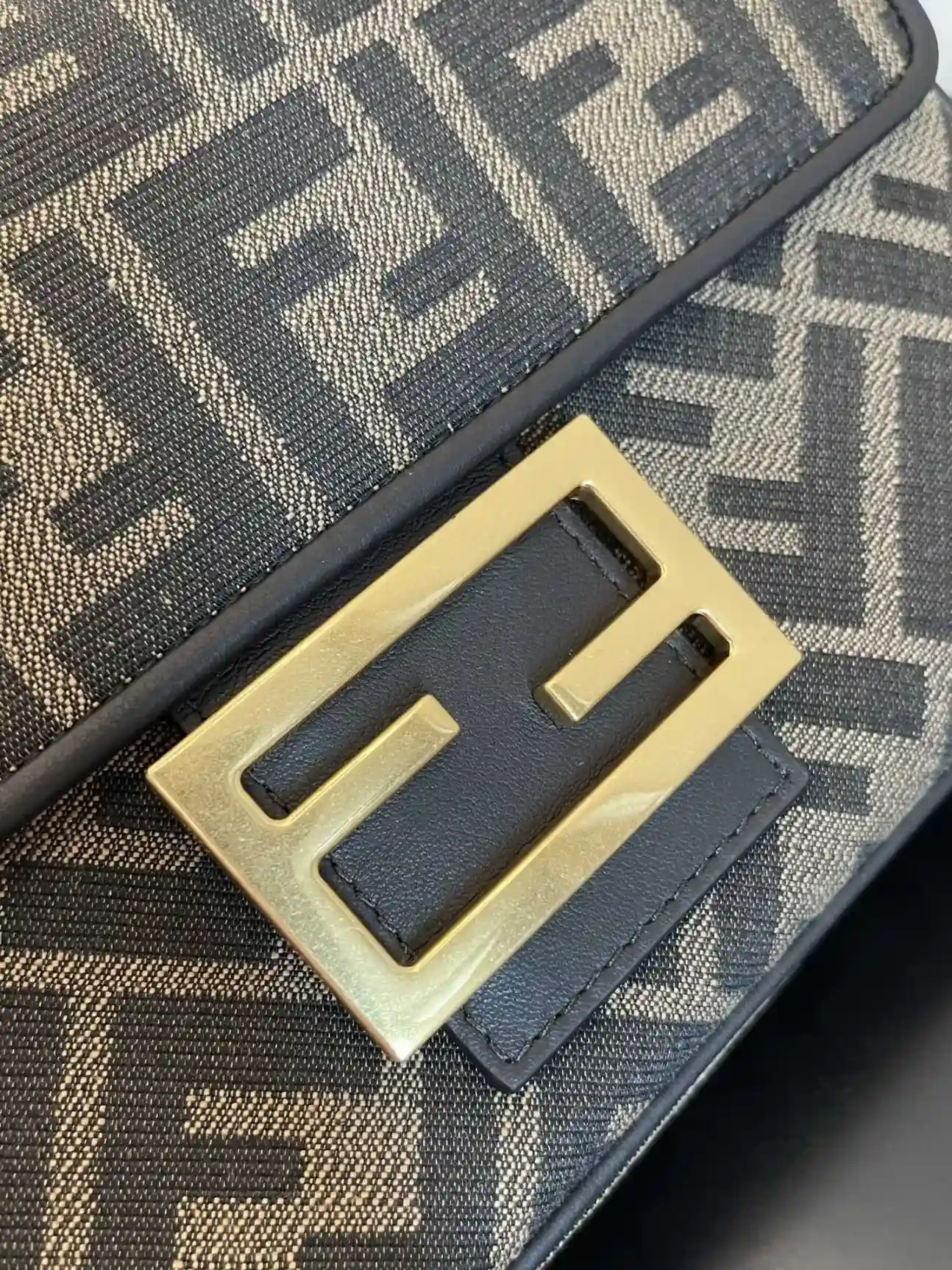Fendi Brown Baguette Monogram Canvas Crossbody Bag product photo from LabelPicks