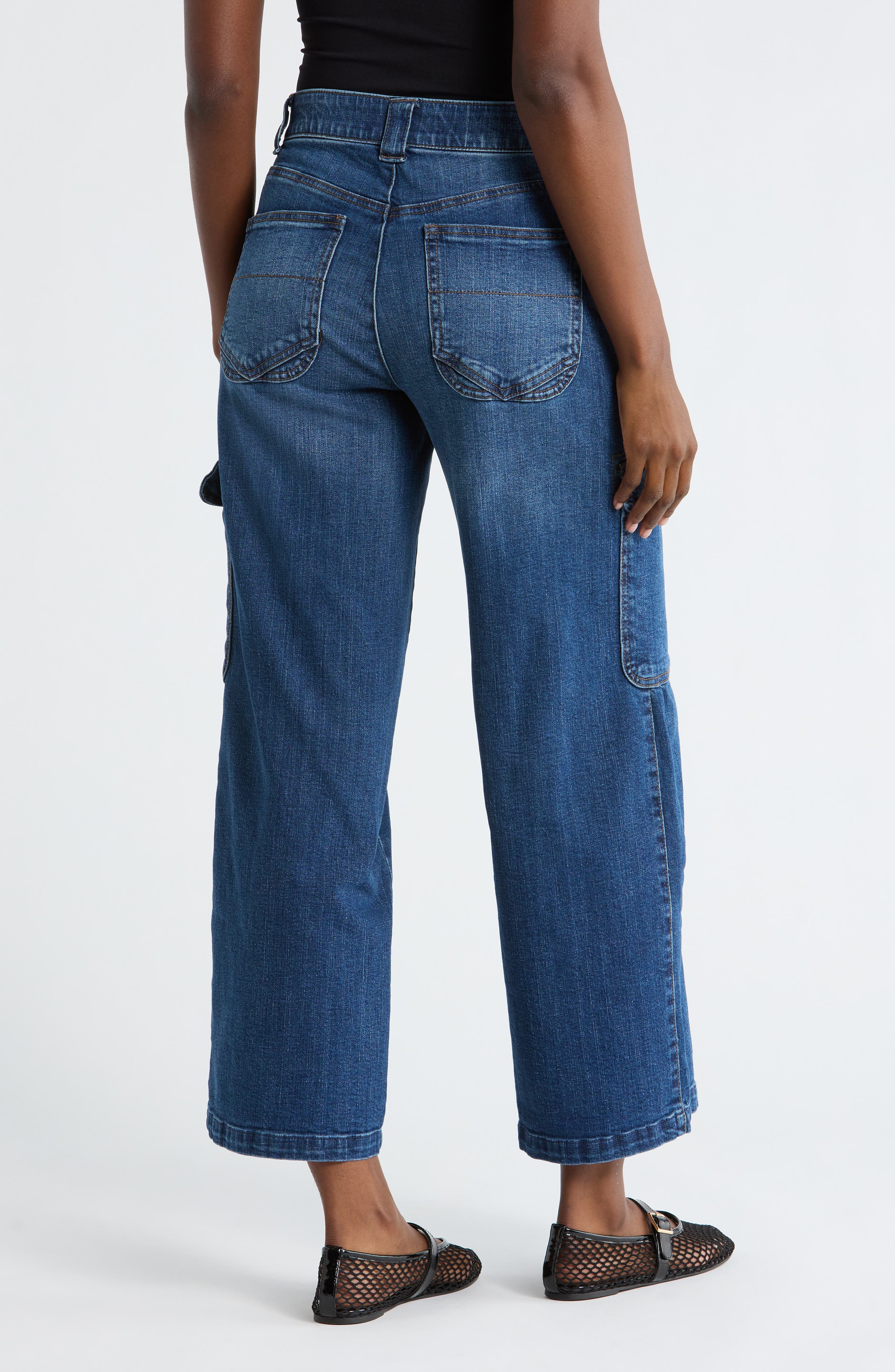Democracy Wide Leg Cargo Jeans