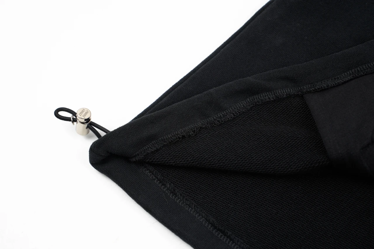 Miu Miu Black Logo Half Zip Fleece Sweatshirt product photo from LabelPicks