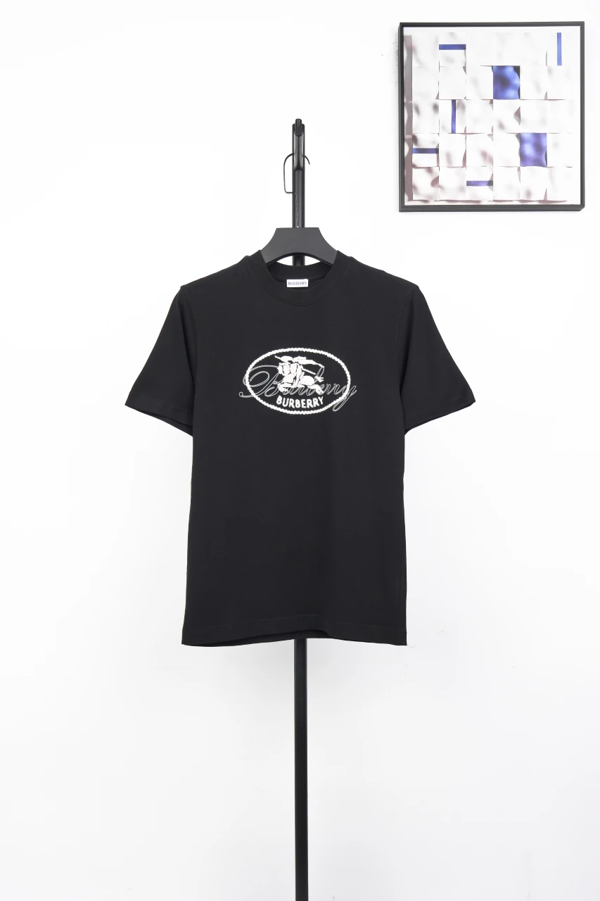 Burberry Black Oval Badge Embroidered T-Shirt product photo from LabelPicks
