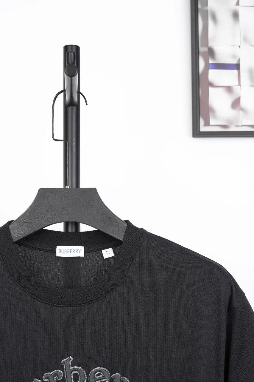 Burberry Black Arched Letter Equestrian Knight Print T-Shirt product photo from LabelPicks