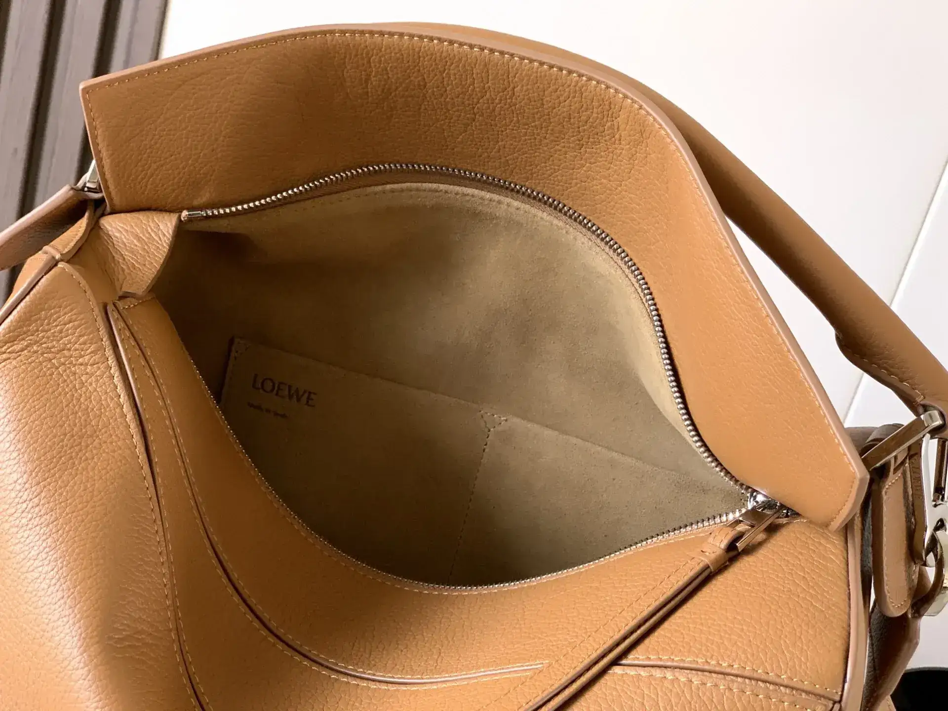 Loewe Puzzle Brown Calfskin Crossbody Bag product photo from LabelPicks