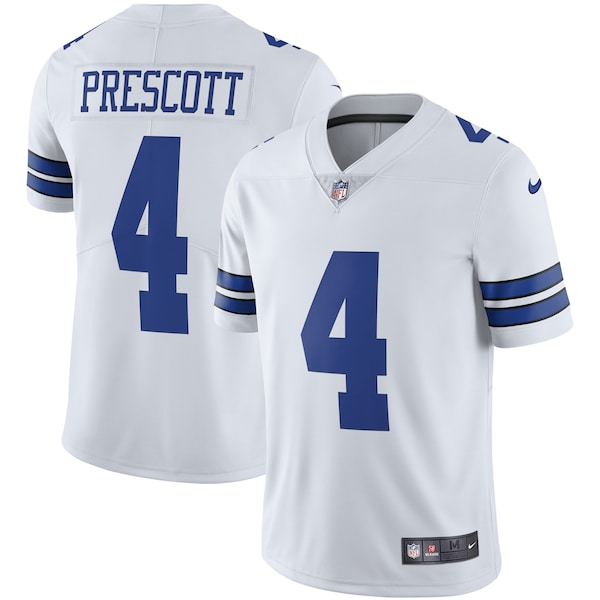 Dak Prescott Dallas Cowboys Nike Vapor Limited Player Jersey - White/Navy
