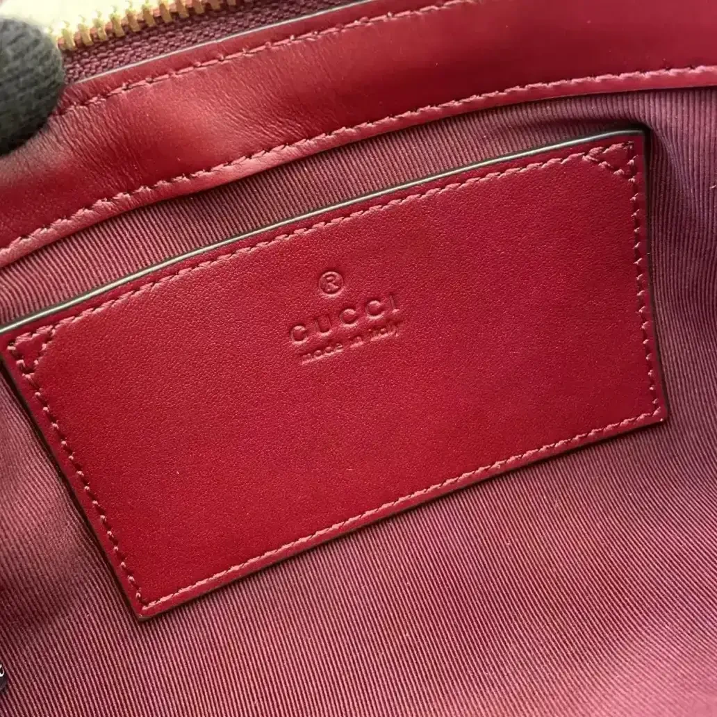 Gucci Red Marmont GG Supreme Canvas Shoulder Bag product photo from LabelPicks
