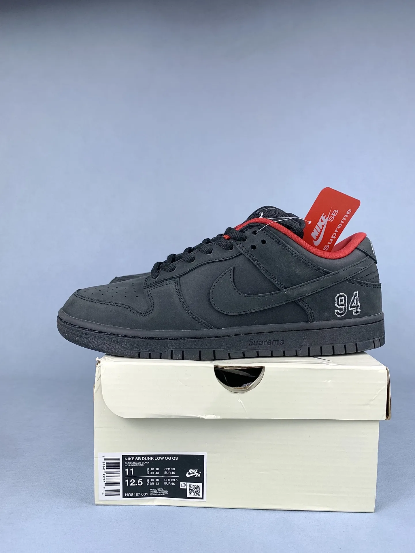 Supreme x Nike SB Dunk Low OG QS Shoes product photo from LabelPicks
