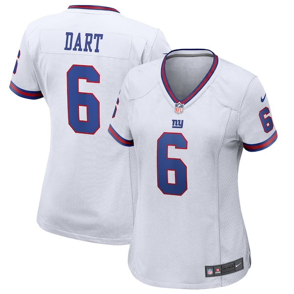 Jaxson Dart New York Giants Nike Women's Alternate Vintage White Game Jersey -  White/Royal