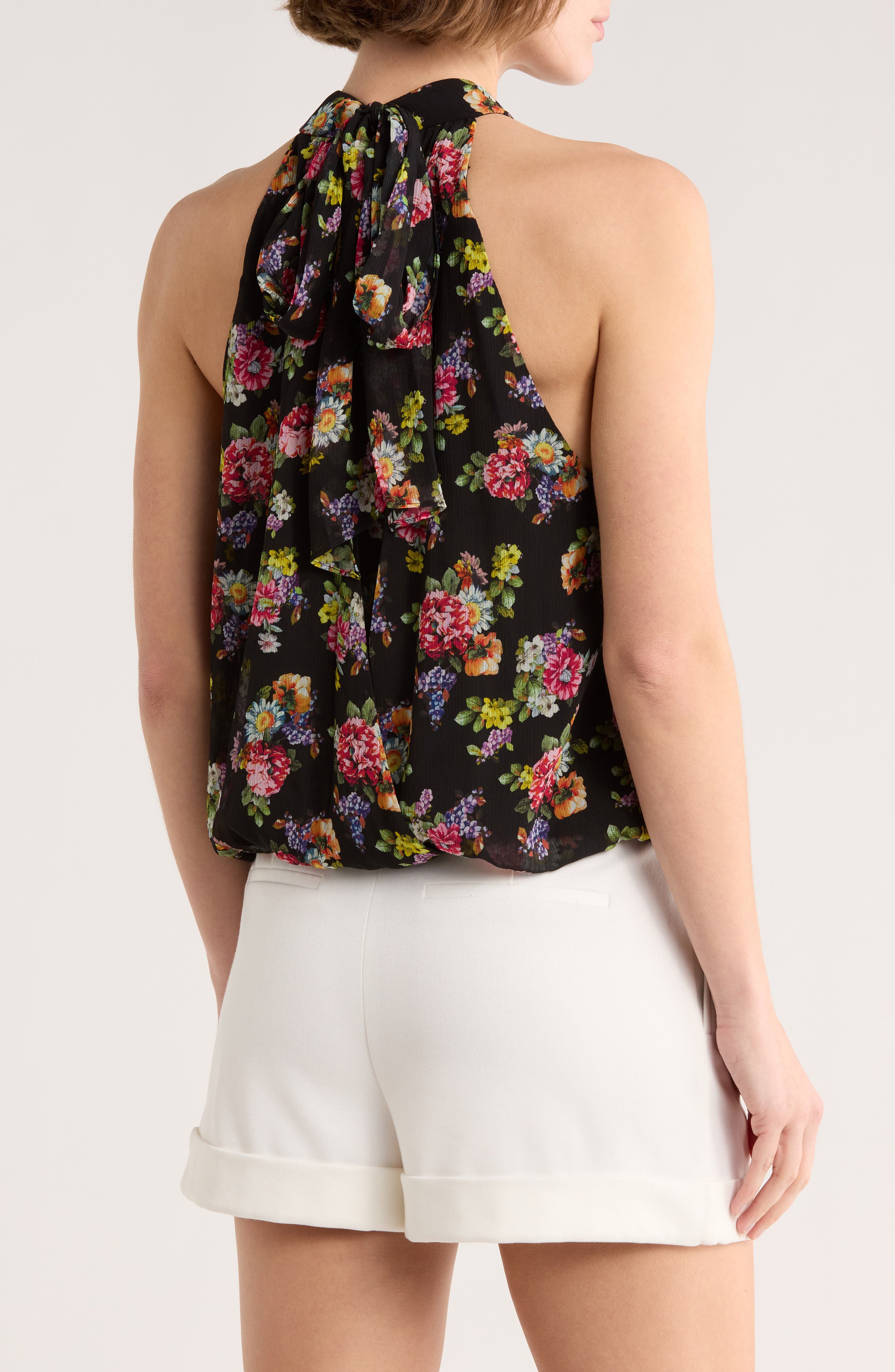 Alice + Olivia Maris Floral Halter Top