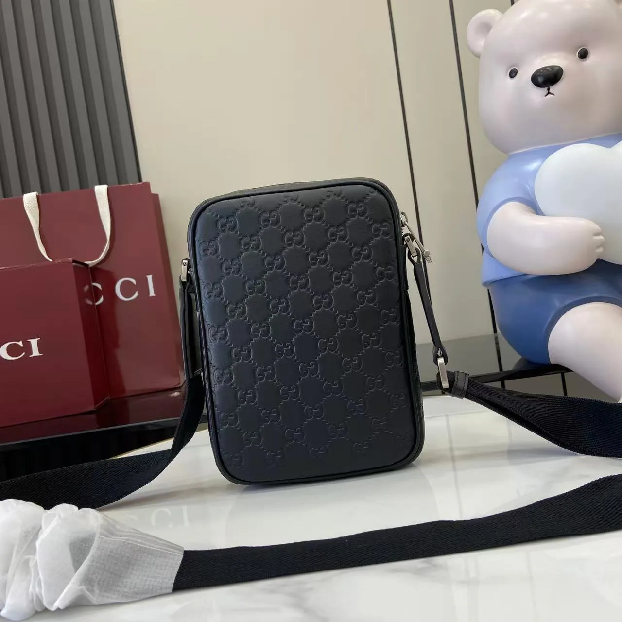 Gucci Black Smooth Leather Crossbody Bag product photo from LabelPicks