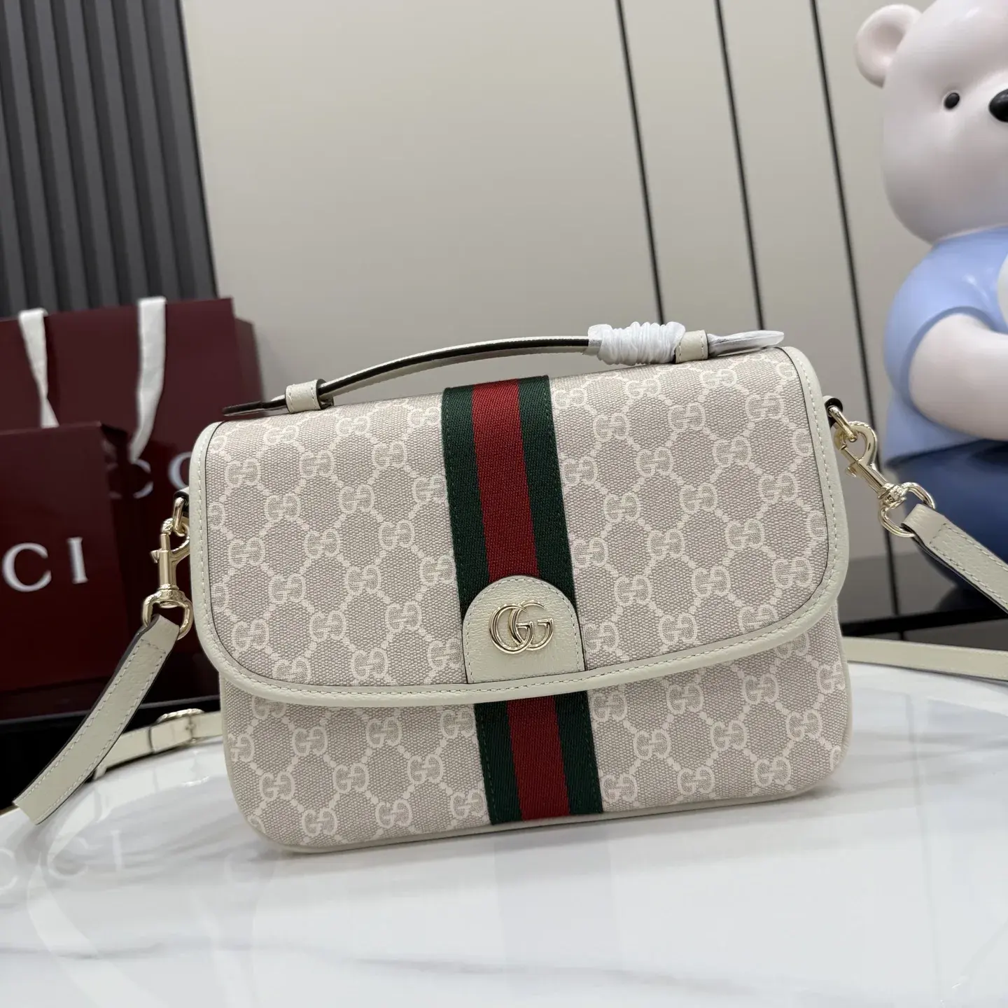 Gucci GG Supreme Canvas Ophidia Crossbody Bag product photo from LabelPicks