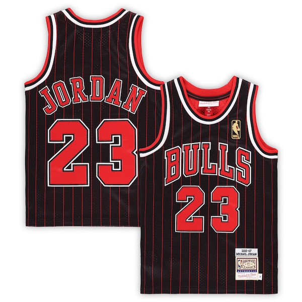Michael Jordan Chicago Bulls Preschool 1996/97 Hardwood Classics Authentic Jersey - Black/Red/White