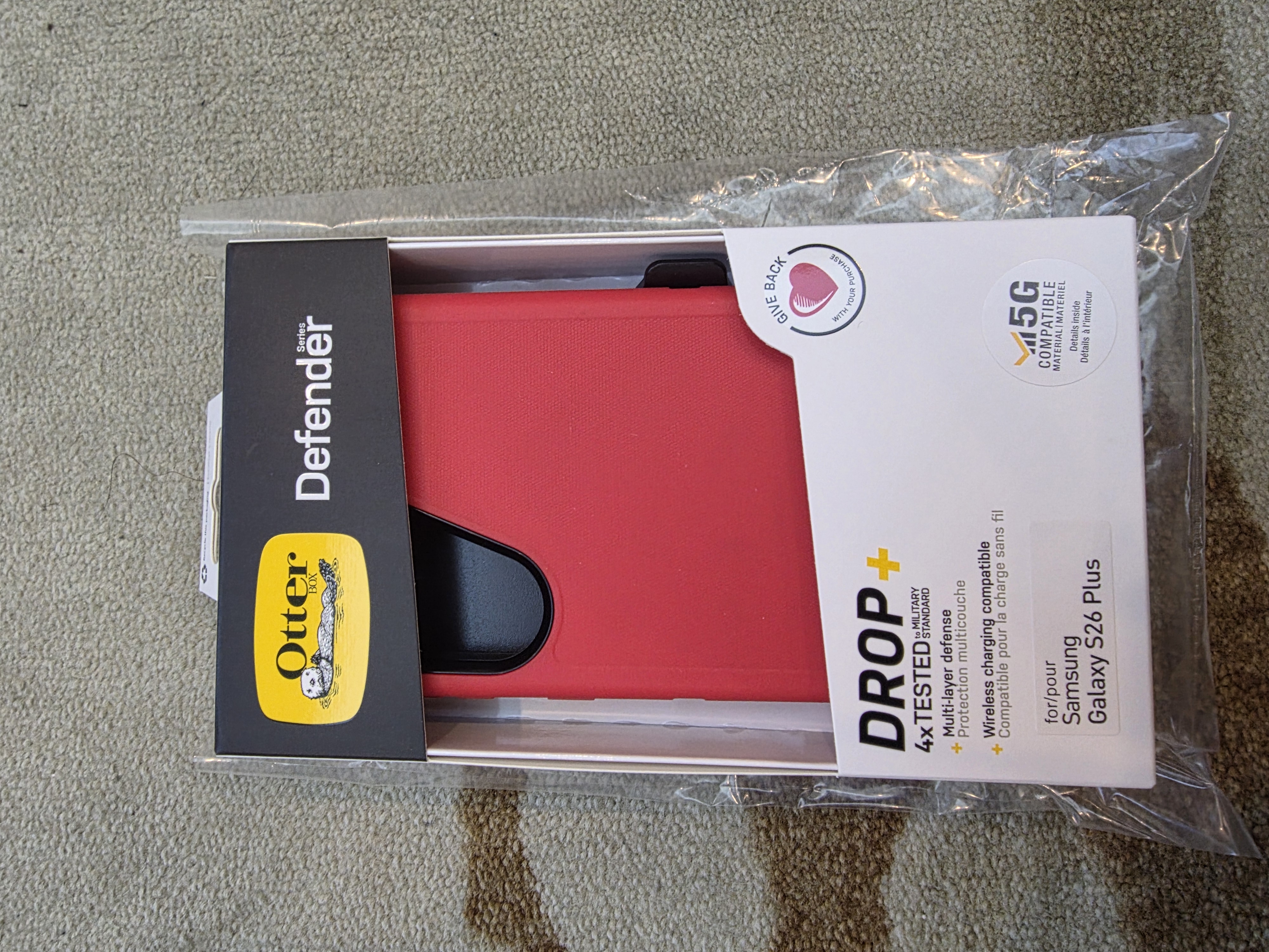 Samsung S26+ Plus / S26Plus 5G Otterbox Defender Case Red (0882) - GreshamTech