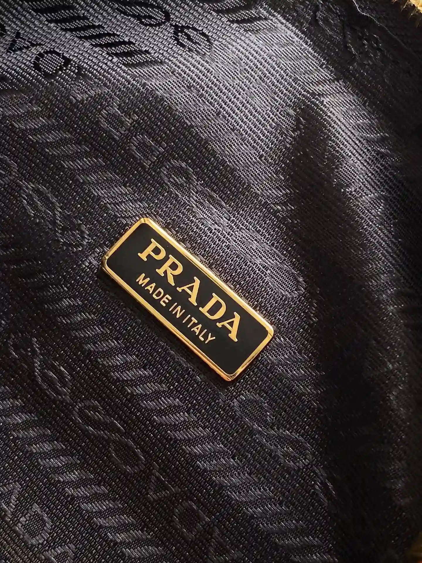Prada Gold Grained Leather Shoulder Bag product photo from LabelPicks