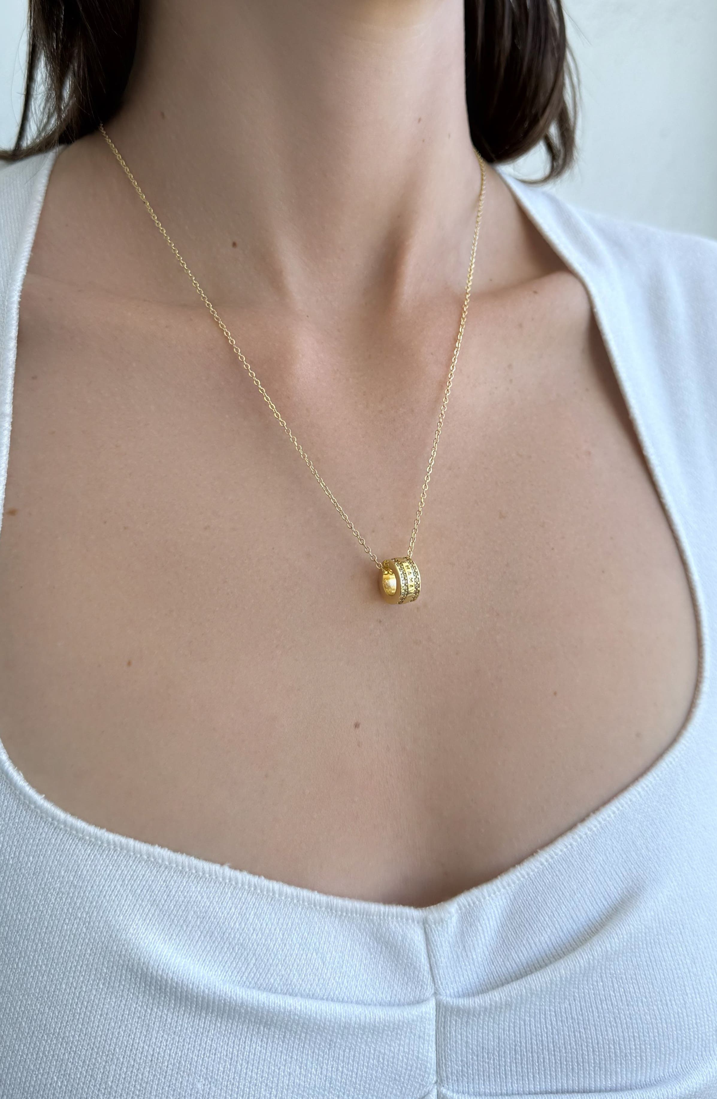 Adornia Cubic Zirconia MAMA Pendant Necklace