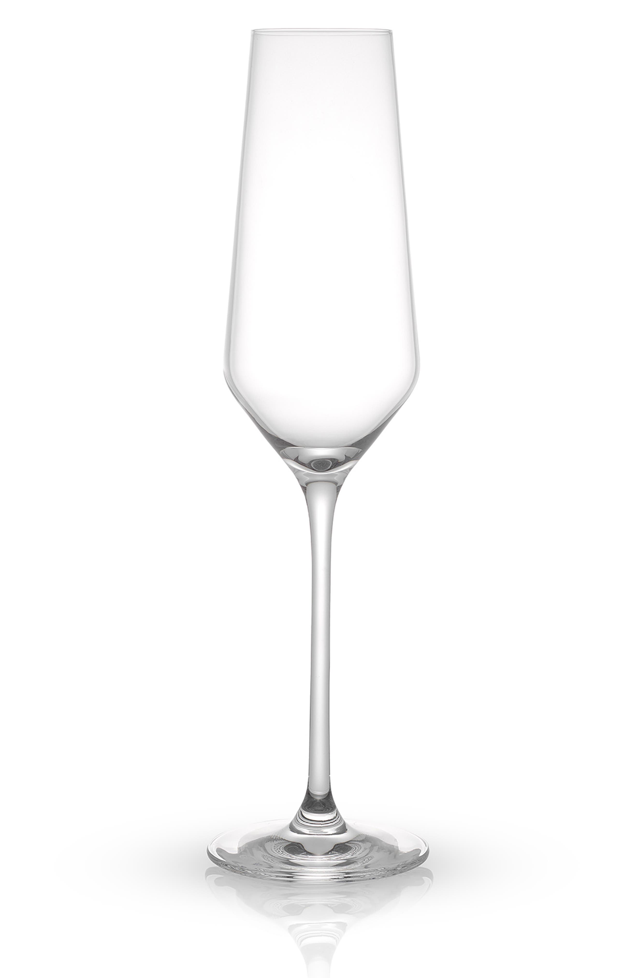 JoyJolt Set of 8 Layla Crystal Bubbles Flutes