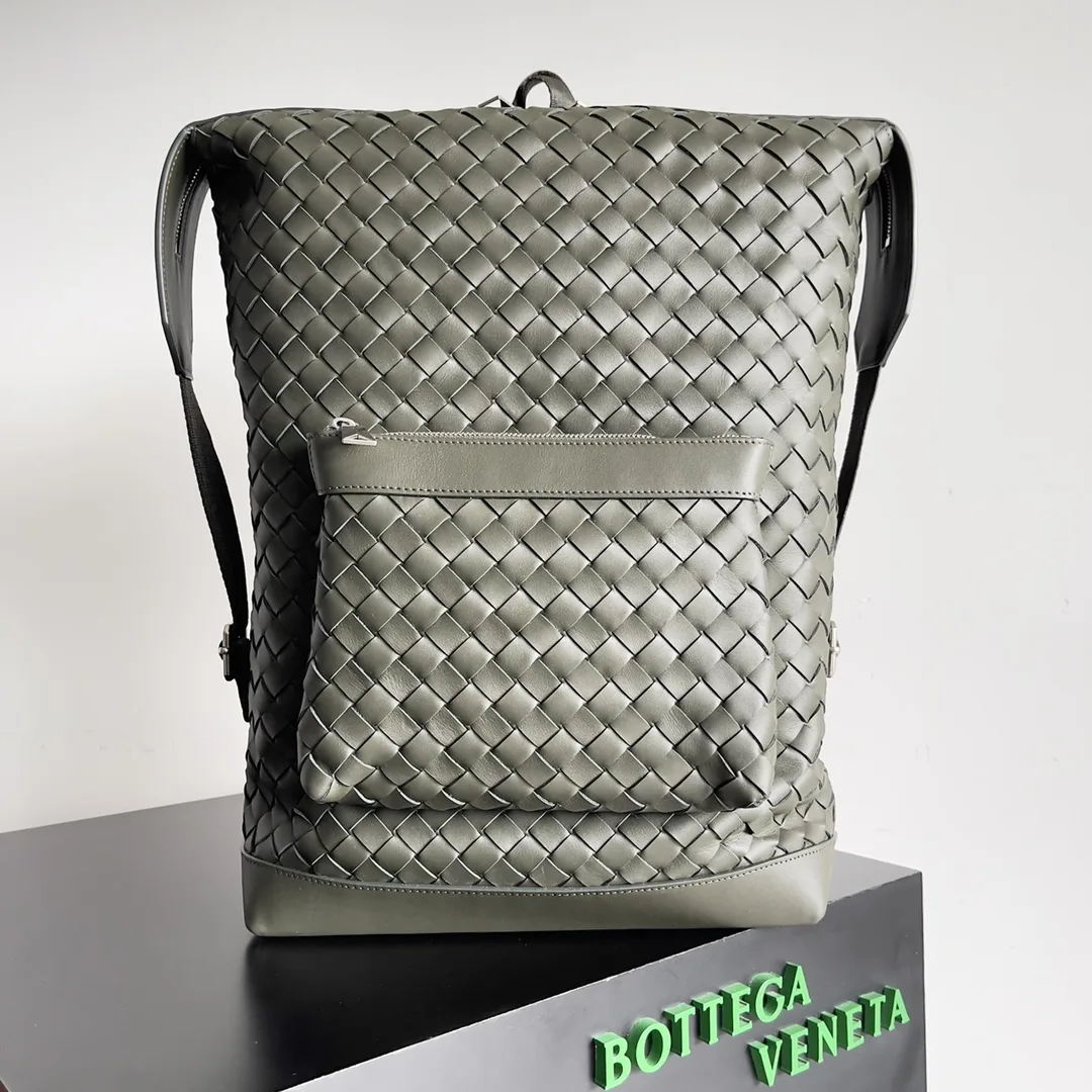 Bottega Veneta Intrecciato Woven Leather Backpack product photo from LabelPicks