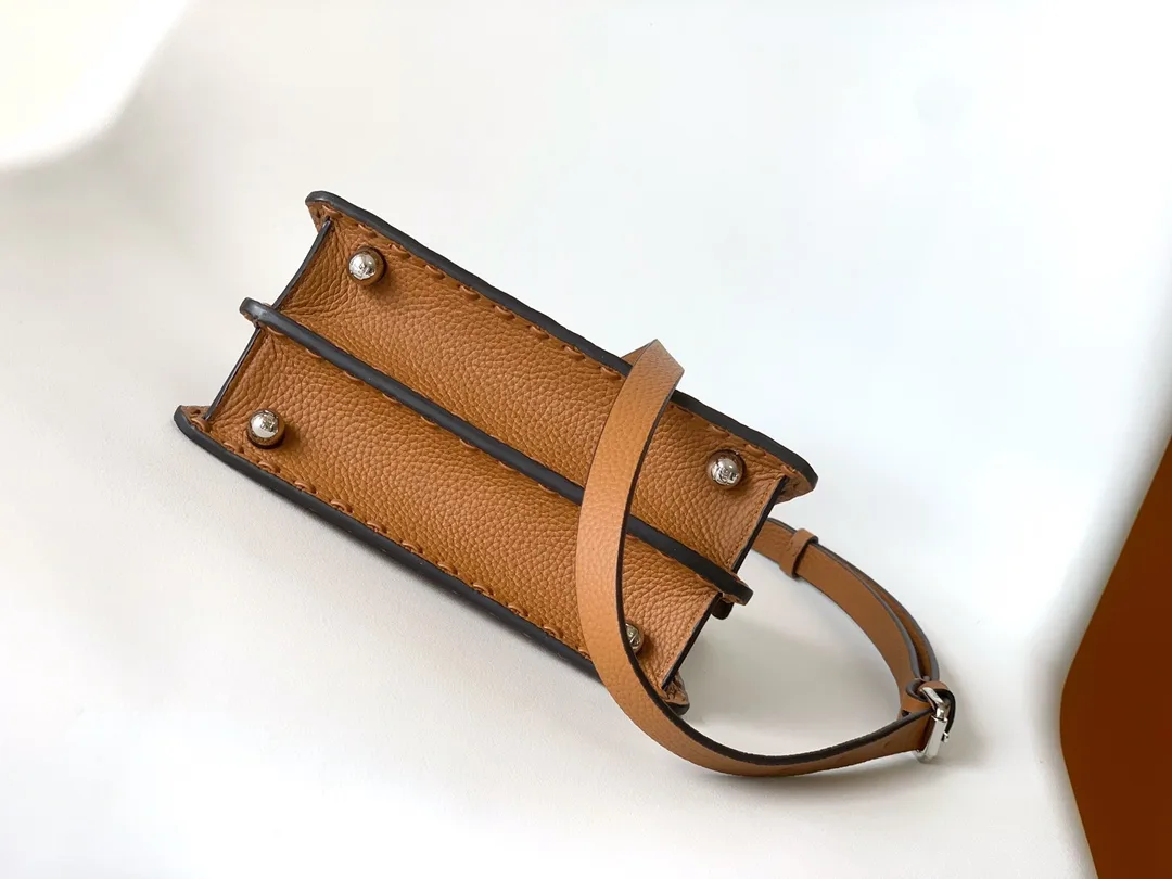 Fendi Brown Peekaboo Calfskin Top Handle Bag product photo from LabelPicks