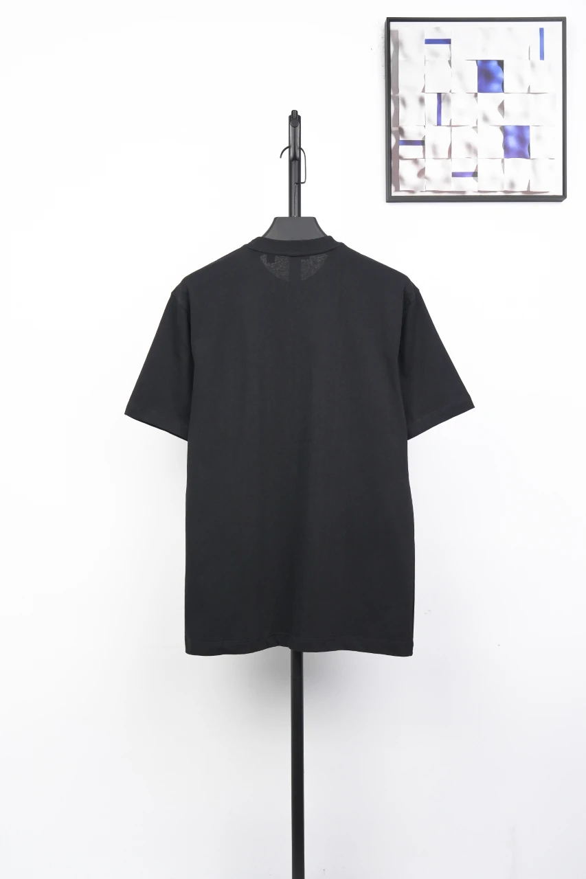 Burberry Black Gradient Triangle Equestrian Knight Print T-Shirt product photo from LabelPicks