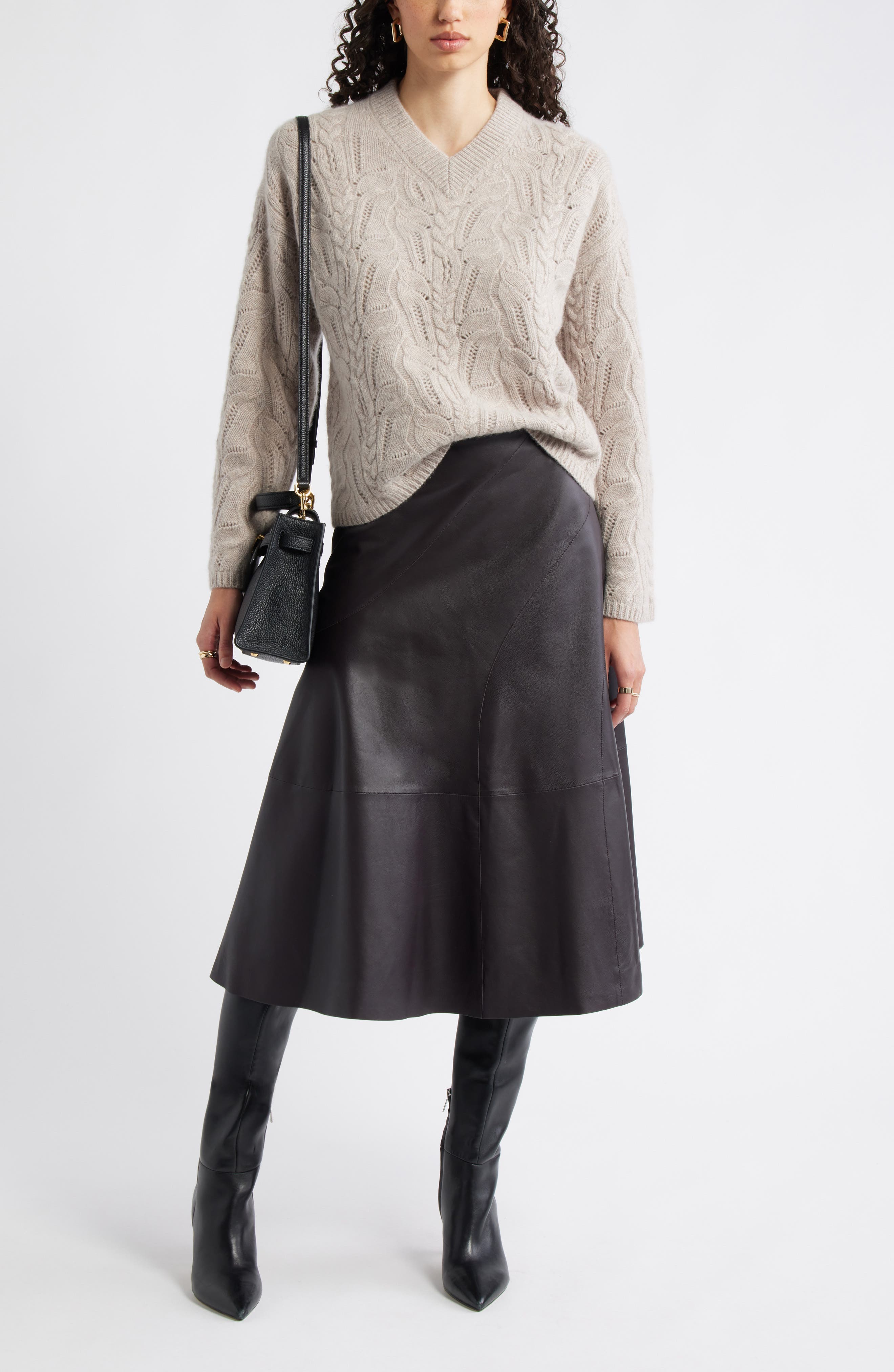 Nordstrom Cable Wool & Cashmere Sweater