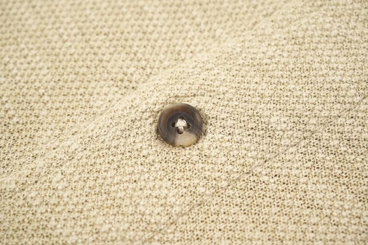 Ralph Lauren Khaki Linen Single Breasted Long Sleeve Cardigan Shirt product photo from LabelPicks