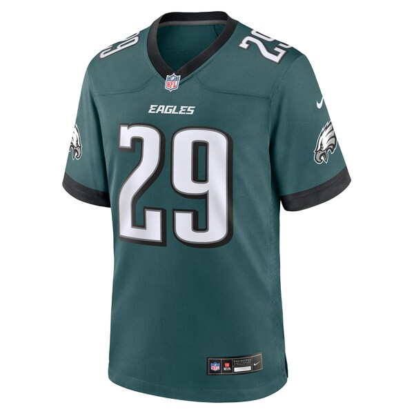 AJ Dillon Philadelphia Eagles Nike Team Game Jersey - Midnight Green