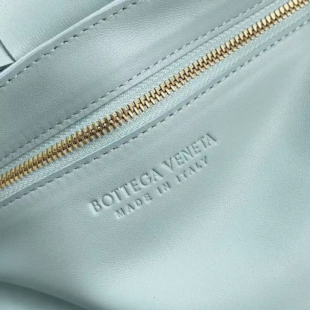 Bottega Veneta Blue Cassette Intrecciato Woven Leather Shoulder Bag product photo from LabelPicks
