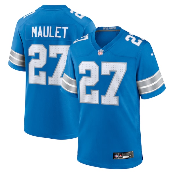 Arthur Maulet Detroit Lions Nike Team Game Jersey -  Blue