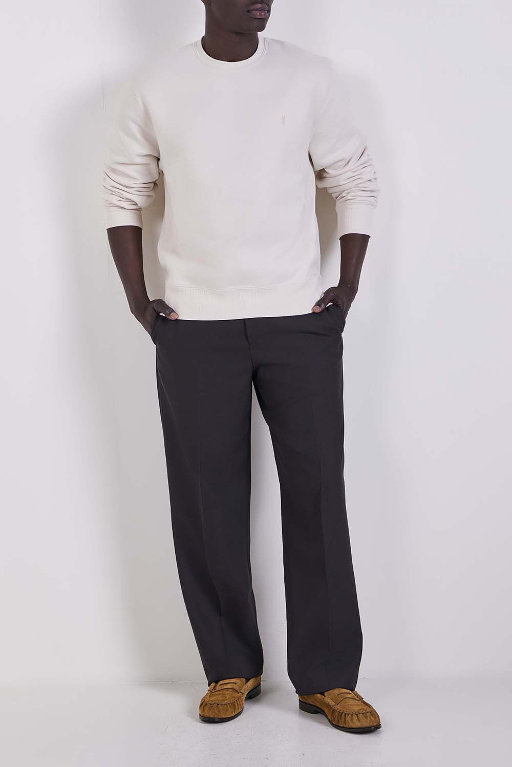 SAINT LAURENT סווטשירט כותנה