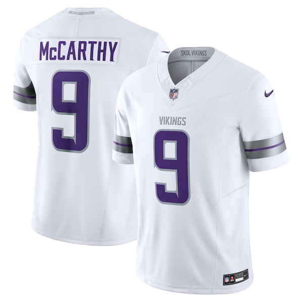 J.J. McCarthy Minnesota Vikings Nike Vapor F.U.S.E. Limited Jersey - White/Purple