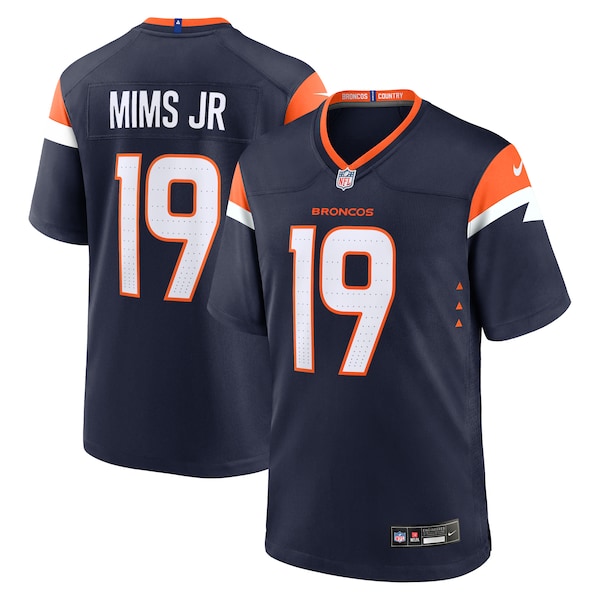 Marvin Mims Jr Denver Broncos Nike Alternate Game Jersey -  Navy/White/Orange