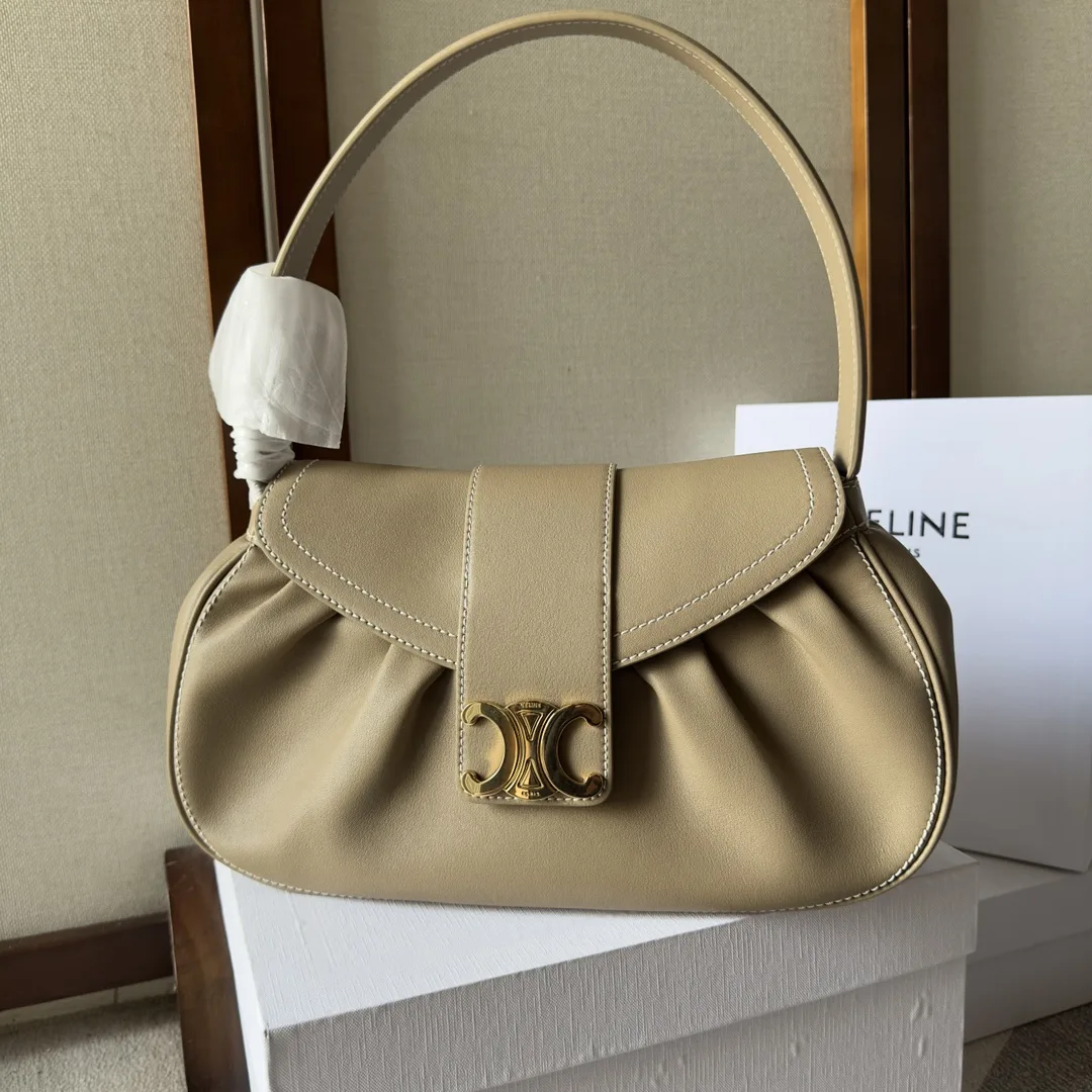Celine Lambskin Triomphe Shoulder Bag product photo from LabelPicks