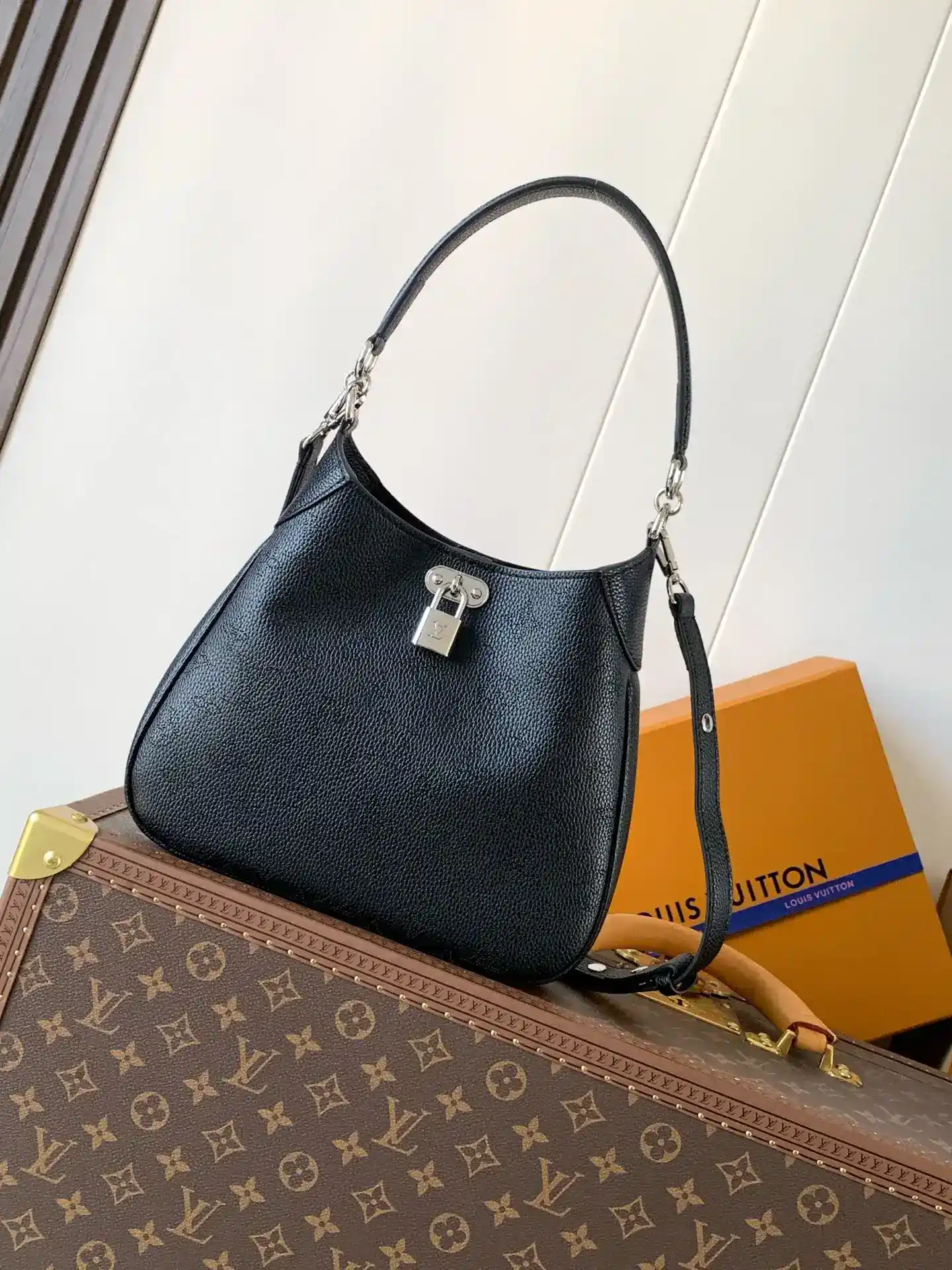 Louis Vuitton Black Calfskin Hobo Bag product photo from LabelPicks