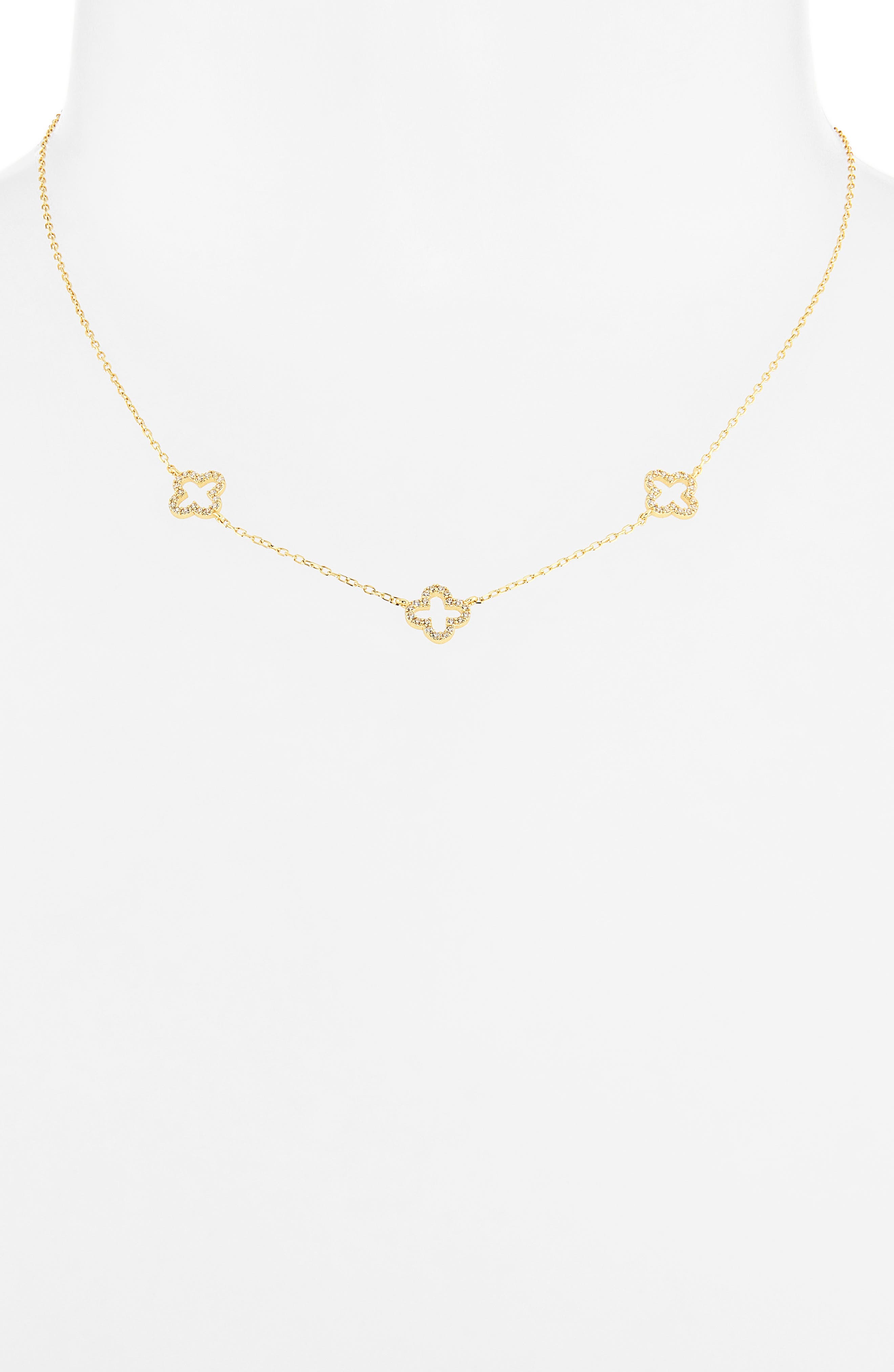 ARGENTO VIVO Cutout Clover Necklace