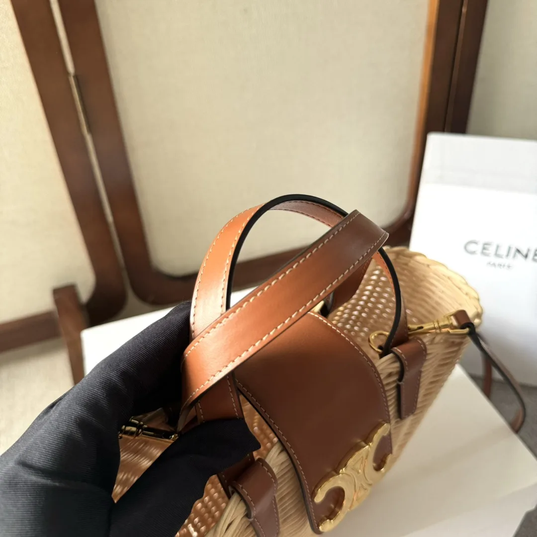 Celine Straw Woven Shoulder Bag product photo from LabelPicks