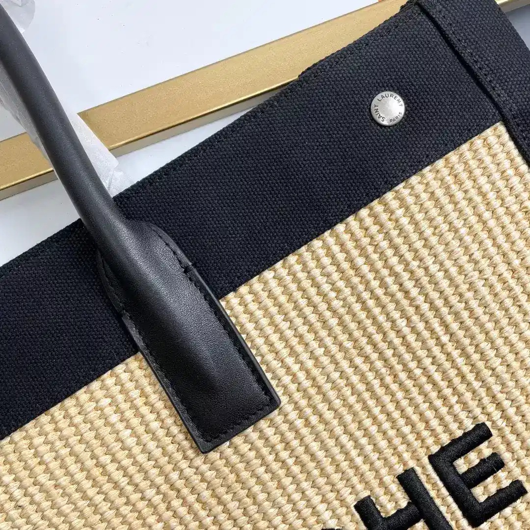 Saint Laurent Woven Leather Tote Bag product photo from LabelPicks