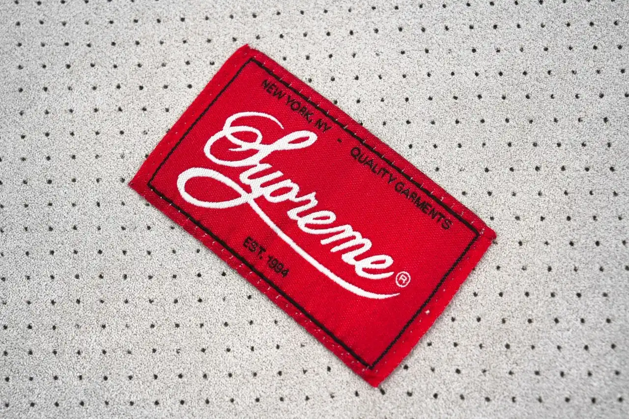 Supreme Grey Suede Mesh Baseball Jersey product photo from LabelPicks