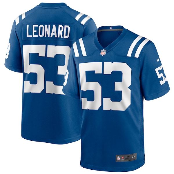 Shaquille Leonard Indianapolis Colts Nike Game Player Jersey - Royal/White