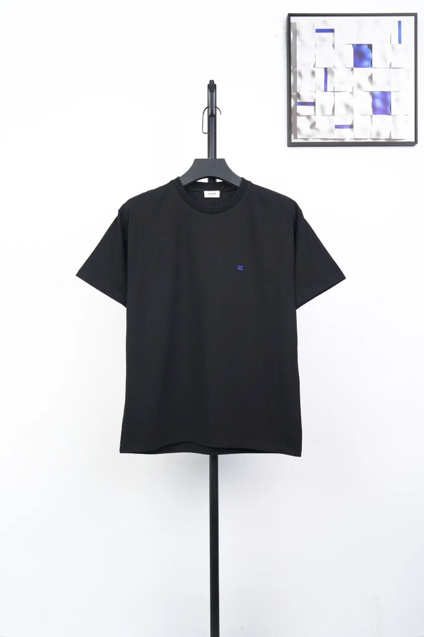 CELINE Black Blue Mini Logo T-Shirt product photo from LabelPicks
