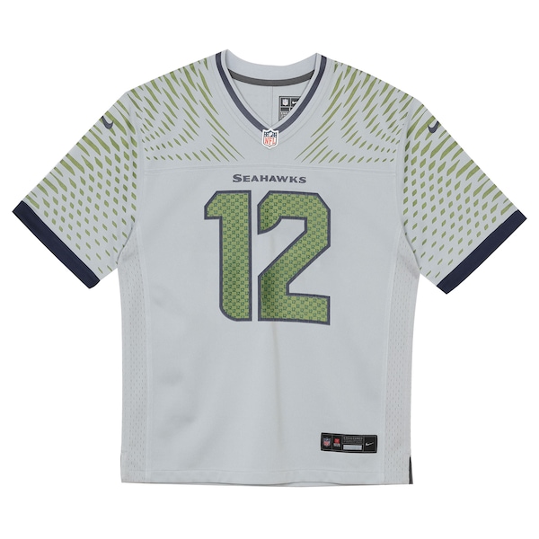 12s Seattle Seahawks Nike Preschool 2025 Rivalries Collection Game Jersey - Wolf Gray