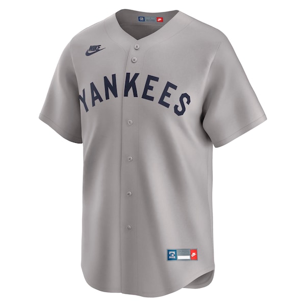 Babe Ruth New York Yankees Nike Throwback Cooperstown Collection Limited Jersey - Gray