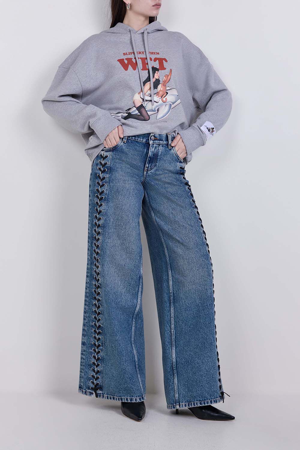 STELLA MCCARTNEY ג'ינס בגזרה רחבה