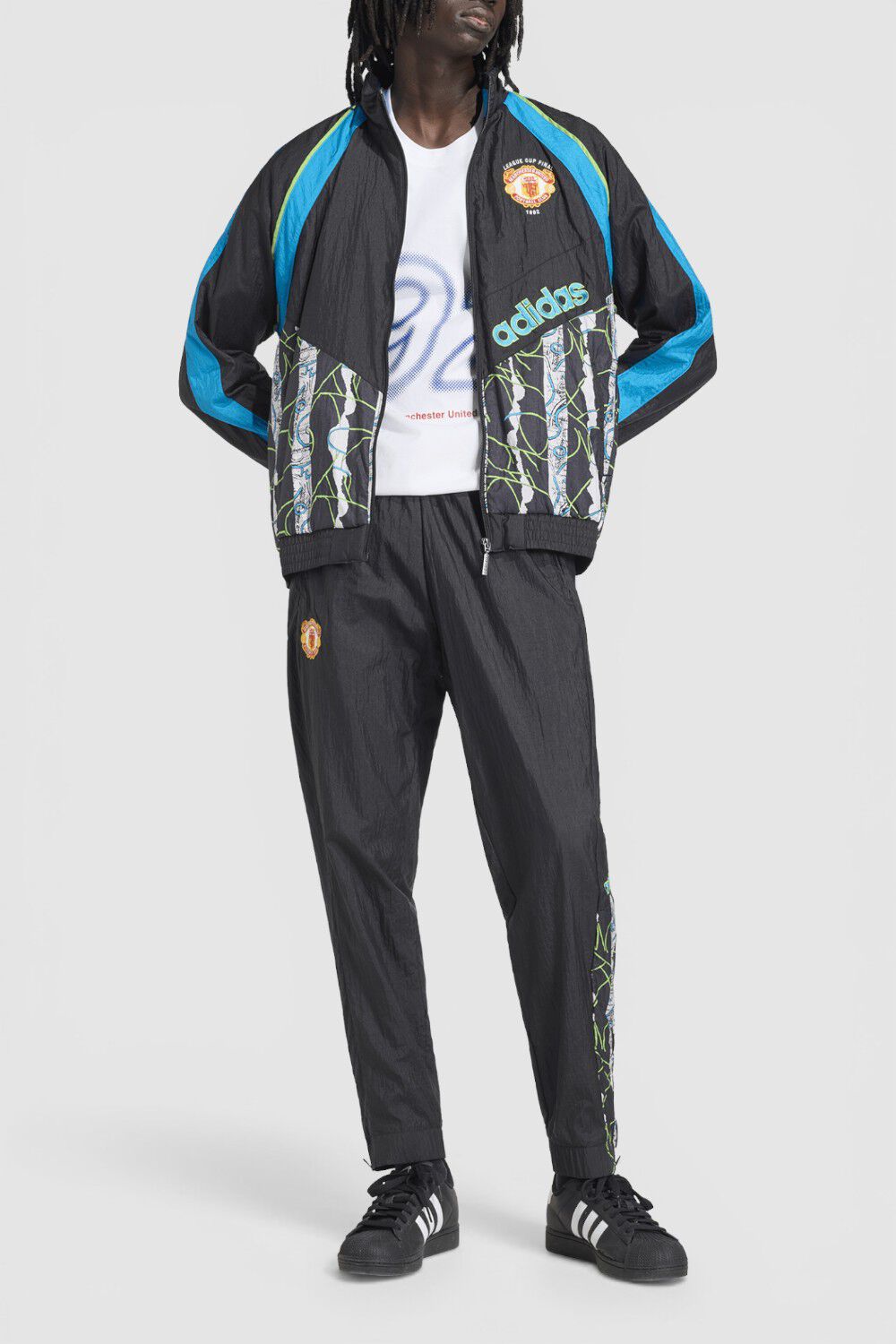ADIDAS ORIGINALS ז'קט כדורגל מנצ'סטר יונטייד