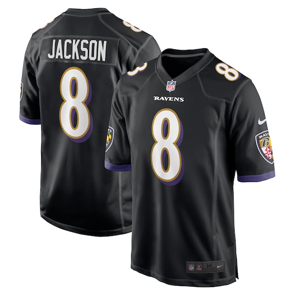 Lamar Jackson Baltimore Ravens Nike Alternate Game Jersey -  Black/White