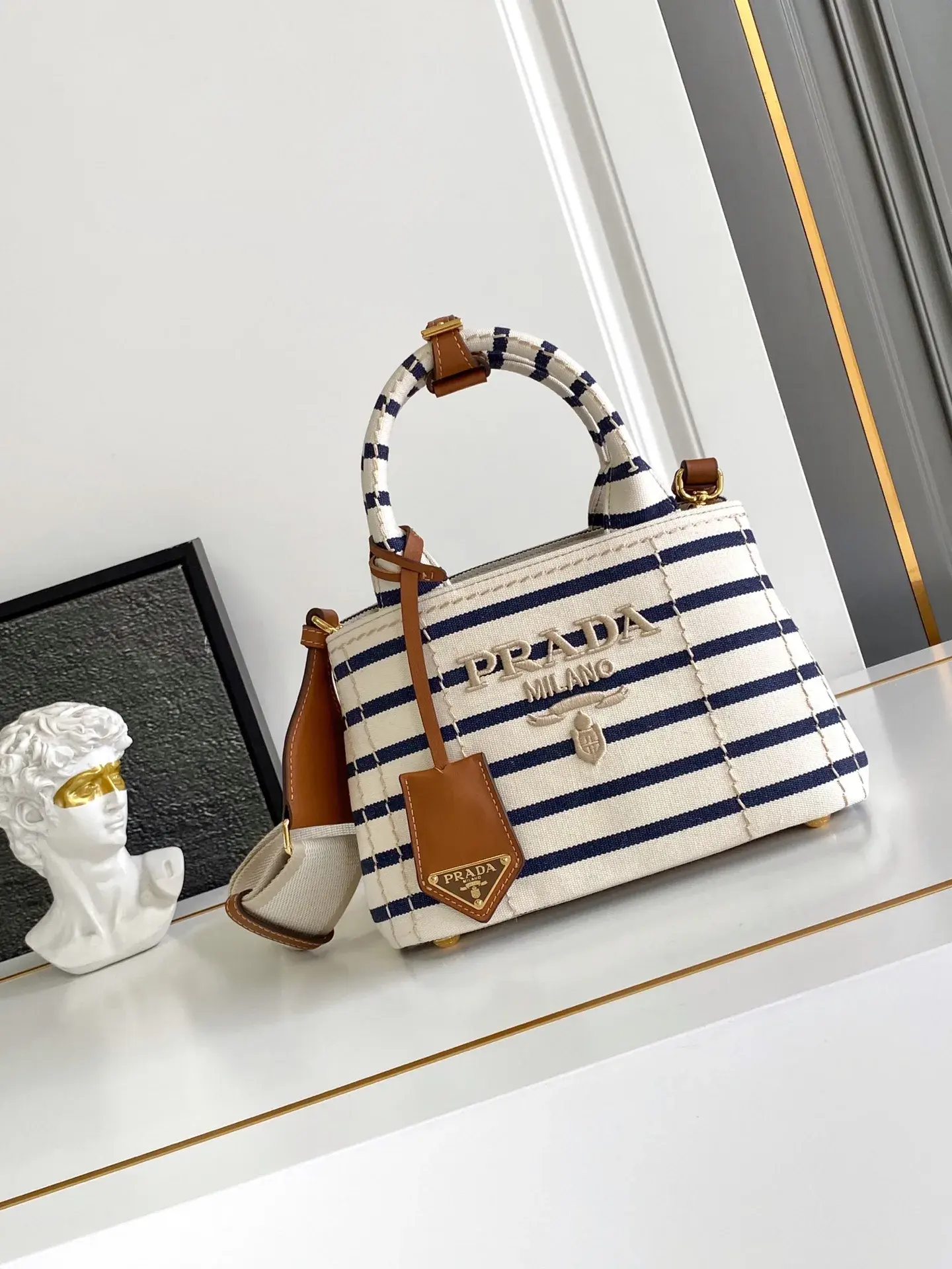 Prada Canvas and Leather Tote Bag product photo from LabelPicks