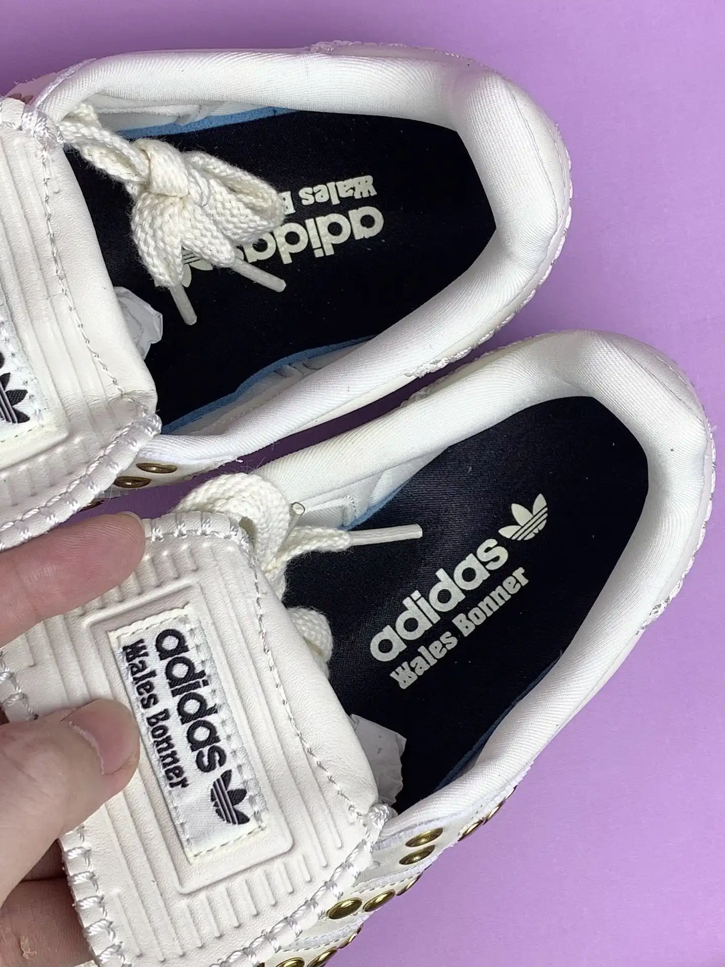 Wales Bonner x adidas Samba Studded Cream White Shoes product photo from LabelPicks