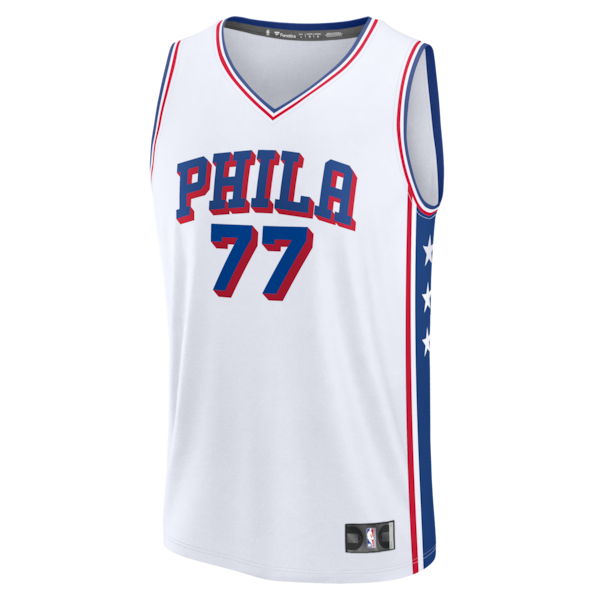VJ Edgecombe Philadelphia 76ers  Fast Break Replica Jersey - White - Association Edition