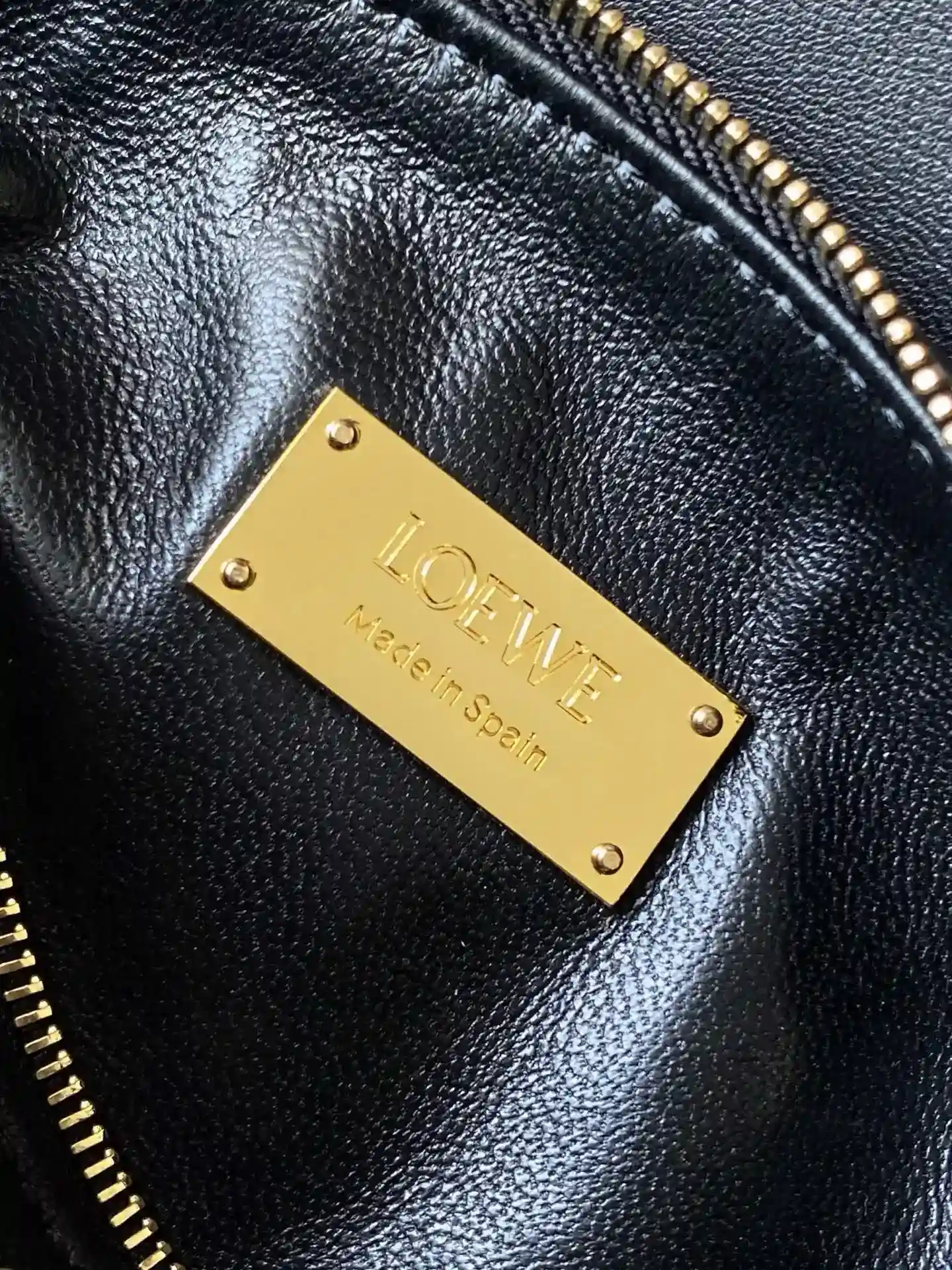 Loewe Puzzle Black Lambskin Top Handle Bag product photo from LabelPicks