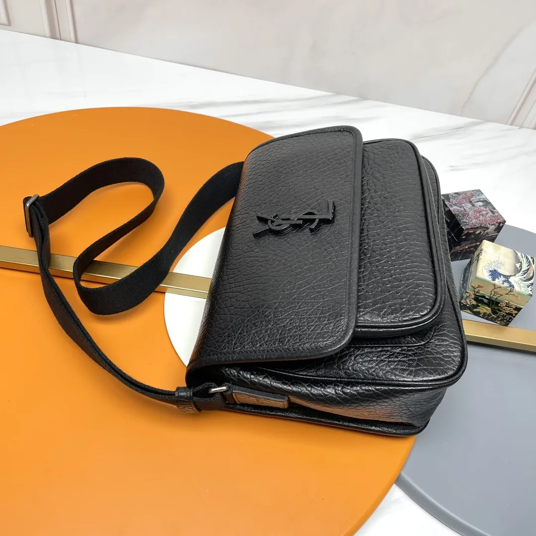 Saint Laurent Niki Black Grained Leather Crossbody Bag product photo from LabelPicks
