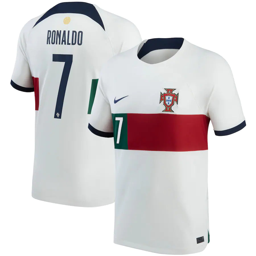 Cristiano Ronaldo Portugal National Team Nike 2022/23 Home Vapor Match Jersey - White