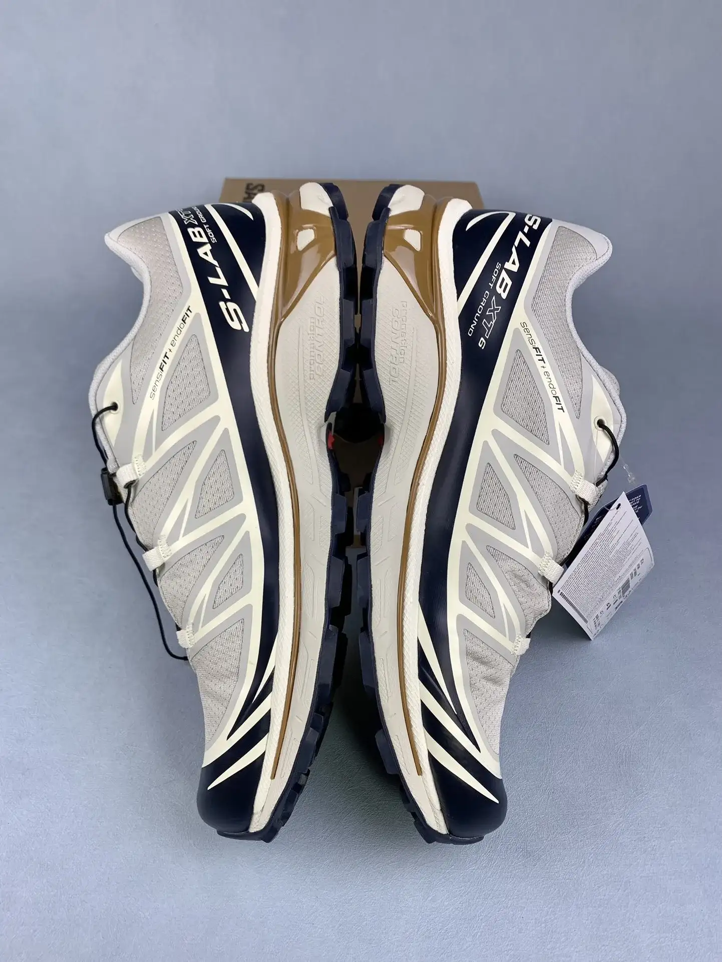 Salomon XT-6 “Lunar Rock Dark Sapphire” Shoes product photo from LabelPicks